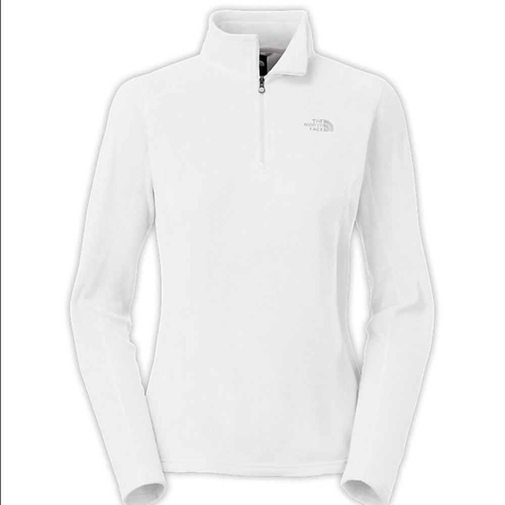 🚫🚫-SOLD-🚫🚫 The North Face White Fleece Pullover 1/4 Zip Small